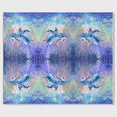 Happy Dolphin Wrapping Paper Geschenkpapier (Flach)