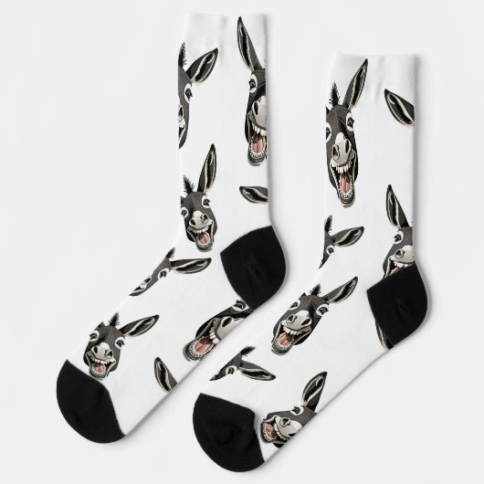 Happy Donkey Socken (Linkes Detail)