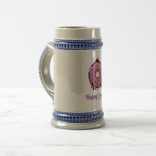 Happy Donut Bierglas (Vorderseite Links)