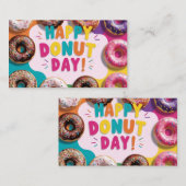 Happy Donut Day Visitenkarte (Vorne/Hinten)