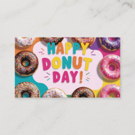 Happy Donut Day Visitenkarte