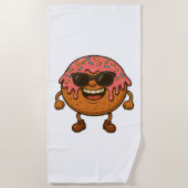Happy Donuts Strandtuch (Vorderseite)