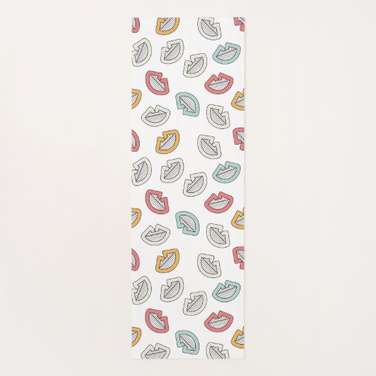 Happy Doodle Laugh Yogamatte (Rückseite)