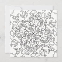 Happy Doodles: Avocado Land Coloring Flat Card