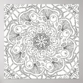 Happy Doodles: Herbstfarbenseite Poster (Vorne)