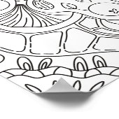 Happy Doodles: Herbstfarbenseite Poster (Ecke)