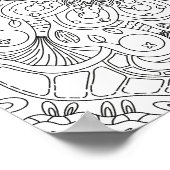 Happy Doodles: Herbstfarbenseite Poster (Ecke)