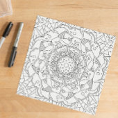 Happy Doodles: Joyful Coloring Page Poster