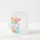 Happy Doodles Mattglastasse (Vorderseite Links)