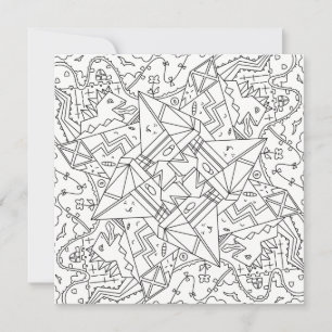 Happy Doodles: Origami Dinosaur Land Coloring