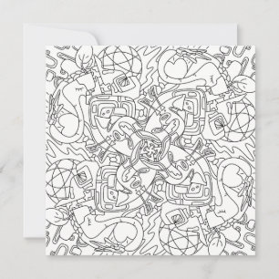 Happy Doodles: Weltweite Farbflachkarte