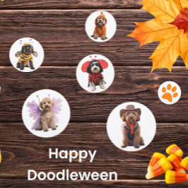 Happy Doodleween Table Confetti Konfetti