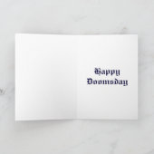 Happy Doomsday Card, die Ende Apokalypse armageddo Karte (Innenseite)