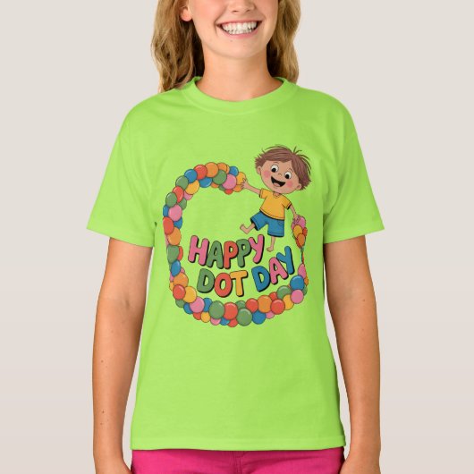 Happy Dot Day 15. September Kindergarten T - Shirt (Vorderseite)
