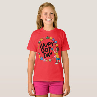 Happy Dot Day Funny Colorful Polka Dots Kids Shirt