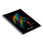 Happy Dot Day Funny Sasquatch Colorful Polka Dot Notizblock (Rechte Seite)