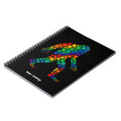 Happy Dot Day Funny Sasquatch Colorful Polka Dot Notizblock (Linke Seite)