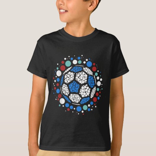 Happy Dot Day Lka Dot Soccer Ball Lover Boys Kinde T-Shirt (Vorderseite)