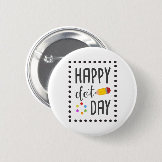 Happy Dot Day Machen Sie Ihr Mark Boys Dot Shirt Button (Vorne & Hinten)