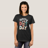 Happy Dot Day Polka Dots Fun Messy Bun T-Shirt (Vorne ganz)