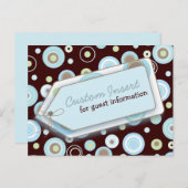 Happy Dots Einsteckkarte für Baby Shower Einladung Postkarte (Vorne/Hinten)