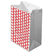 Happy Dots Geschenktüte Rot & Pflaume (geschlechts (Vorderseite Schrägansicht)