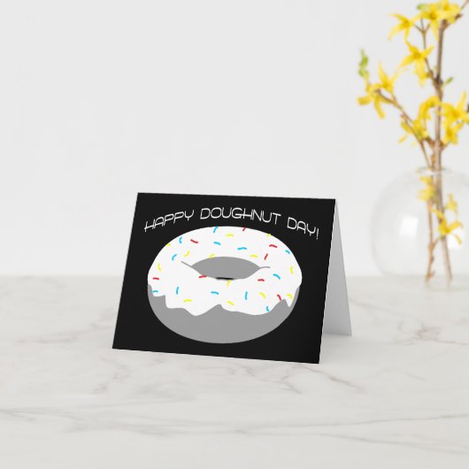 Happy Dounut Day! Karte (Gelbe Blume)