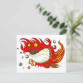 Happy Dragon Postkarte (Stehend Vorderseite)