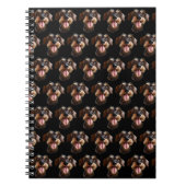 Happy Drahthaar Dackel Notizblock (Vorderseite)