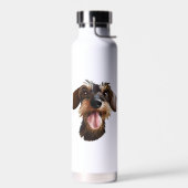 Happy Drahthaar Dackel Trinkflasche (Links)