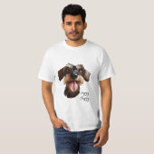 Happy Drahthaarterrier Dackel T-Shirt (Vorne ganz)