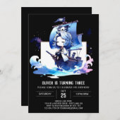 Happy Dreamy Pirate Birthday Einladung (Vorne/Hinten)