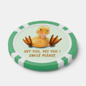 Happy Duck Funny Poker Chips - Lächeln (Einzeln)