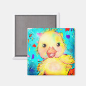 Happy Duck Magnet (Vorderseite/Rückseite)