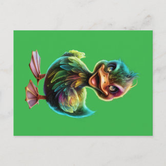 Happy duck. postkarte