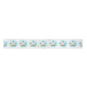 Happy Duck Satin Ribbon Satinband (Vorderseite)