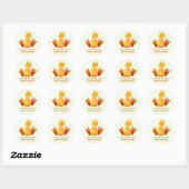Happy Ducki Kindergeburtstag Stickers - Benutzerde (Blatt)