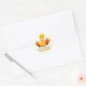 Happy Ducki Kindergeburtstag Stickers - Benutzerde (Umschlag)