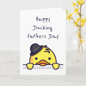Happy Ducking Fathers Day Karte (Gelbe Blume)