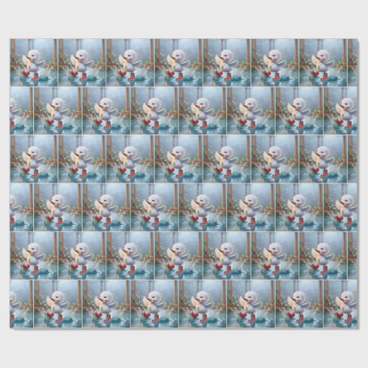 Happy Duckling in Rain Puddle Geschenkpapier (Flach)