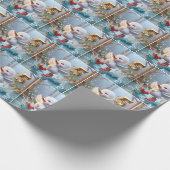 Happy Duckling mit #5 Balloon Geschenkpapier (Ecke)