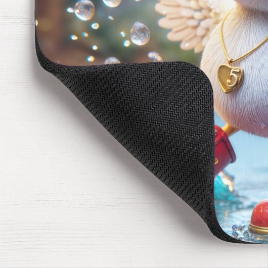 Happy Duckling mit #5 Balloon Mousepad (Ecke)