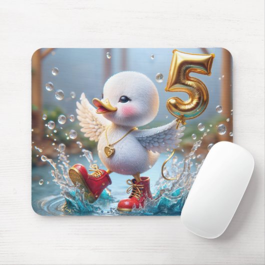 Happy Duckling mit #5 Balloon Mousepad (Mit Mouse)