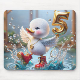 Happy Duckling mit #5 Balloon Mousepad