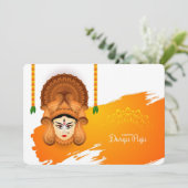 Happy Durga Puja Feiertagskarte (Stehend Vorderseite)