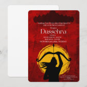 Happy Dussehra Celebration Einladung (Vorne/Hinten)