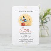 Happy Dussehra Celebration Einladung (Stehend Vorderseite)