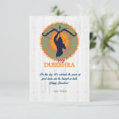 Happy Dussehra Vijayadashmi Karte (Stehend Vorderseite)