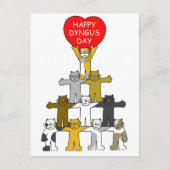 Happy Dyngus Day April Cartoon Postkarte (Vorderseite)
