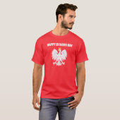 Happy Dyngus Day Polnischer Weißer Adler T - Shirt (Vorne ganz)